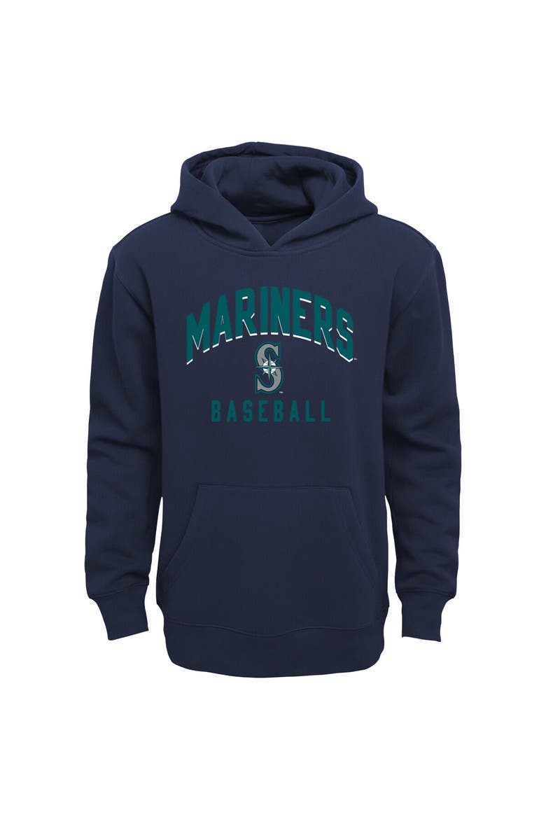 Infant Navy/Heather Gray Seattle Mariners Play by Play Pullover Hoodie & Pants Set, Alternate, color, Navy