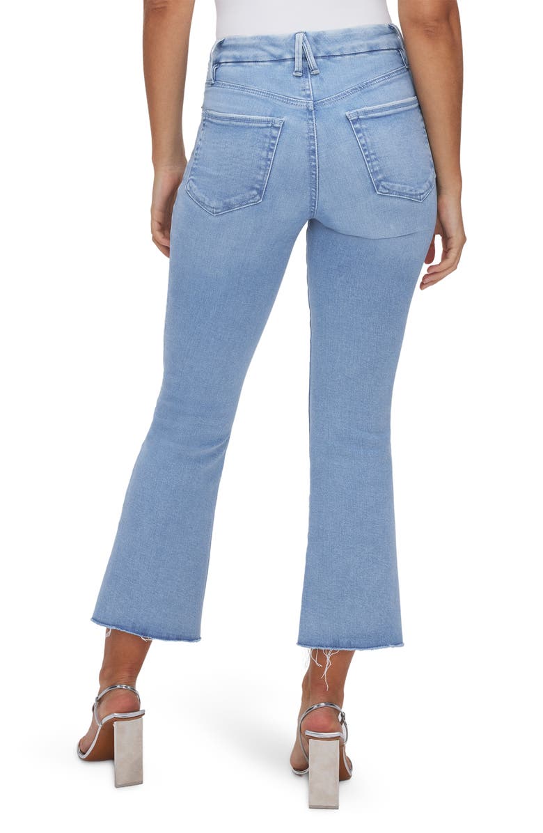 Good American Good Legs Crop Mini Bootcut Jeans, Alternate, color, 