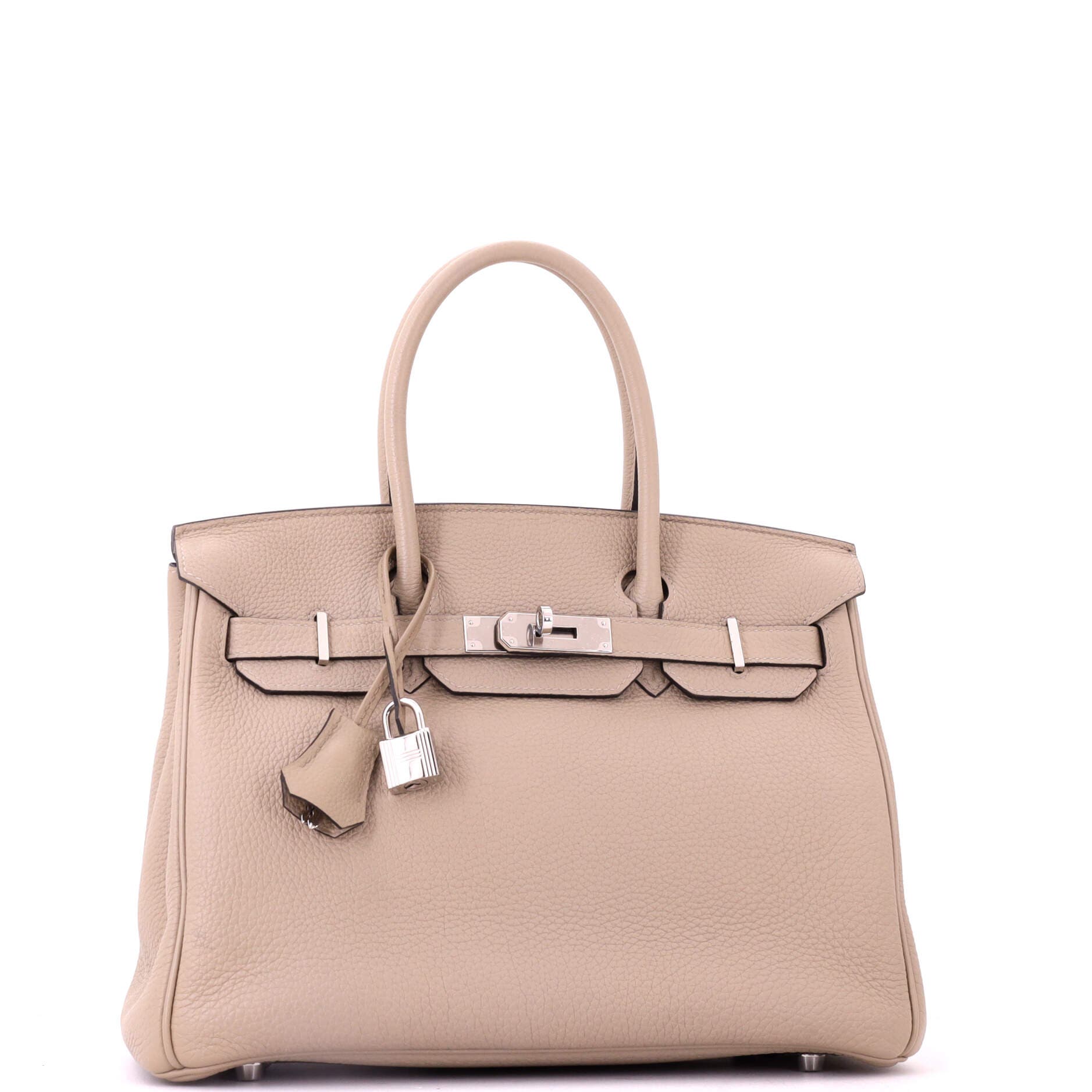 Pre-Owned Hermes Birkin Handbag Grey Togo with Palladium Hardware 30, Alternate, color, Gris Tourterelle