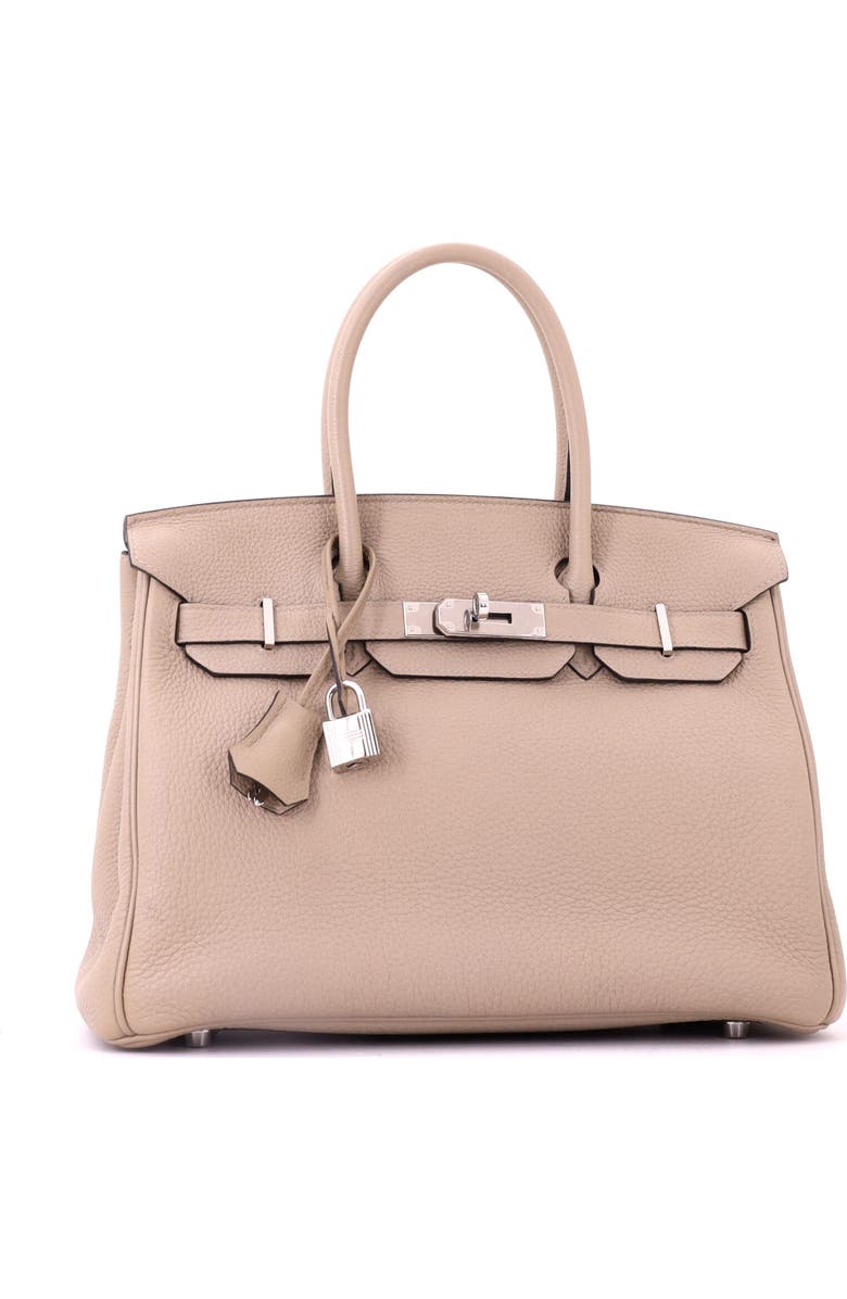 Pre-Owned Hermes Birkin Handbag Grey Togo with Palladium Hardware 30, Alternate, color, Gris Tourterelle