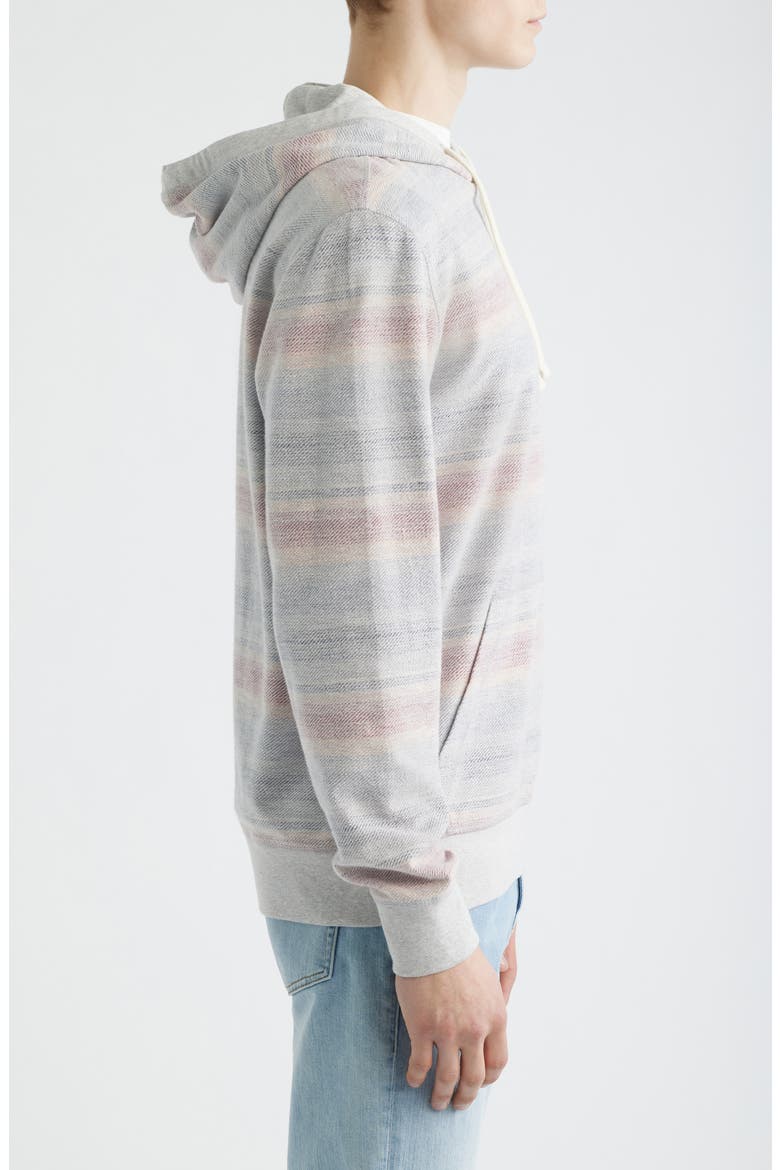 Byron Bay Print Stripe Cotton Hoodie, Alternate, color, MIDNIGHT VINEYARD