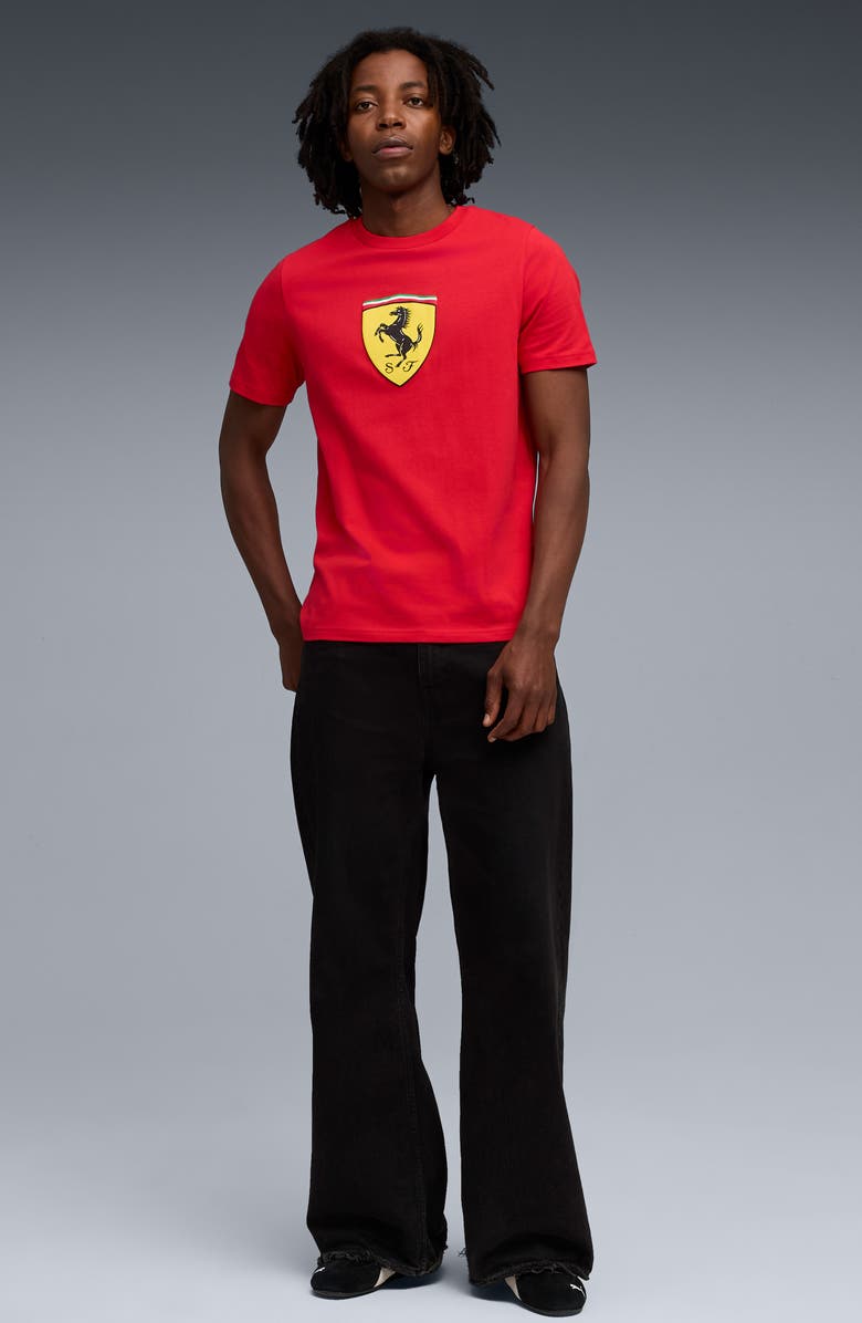 PUMA x Ferrari Sportswear Shield Graphic T-Shirt, Alternate, color, Rosso Corsa