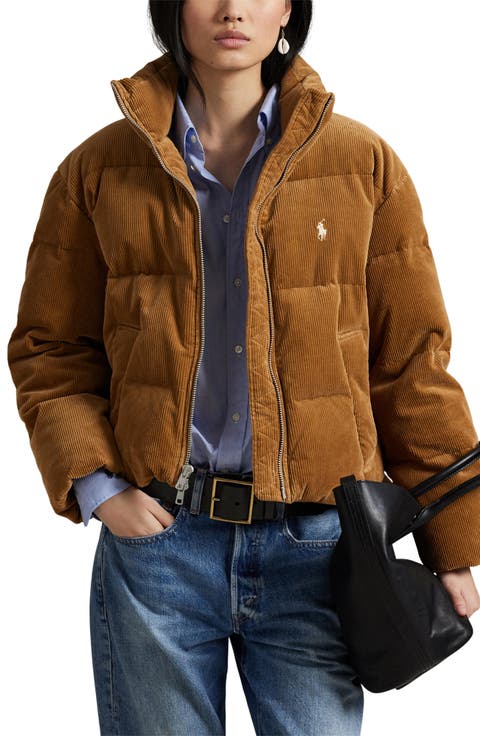 Quilted Corduroy Down Jacket