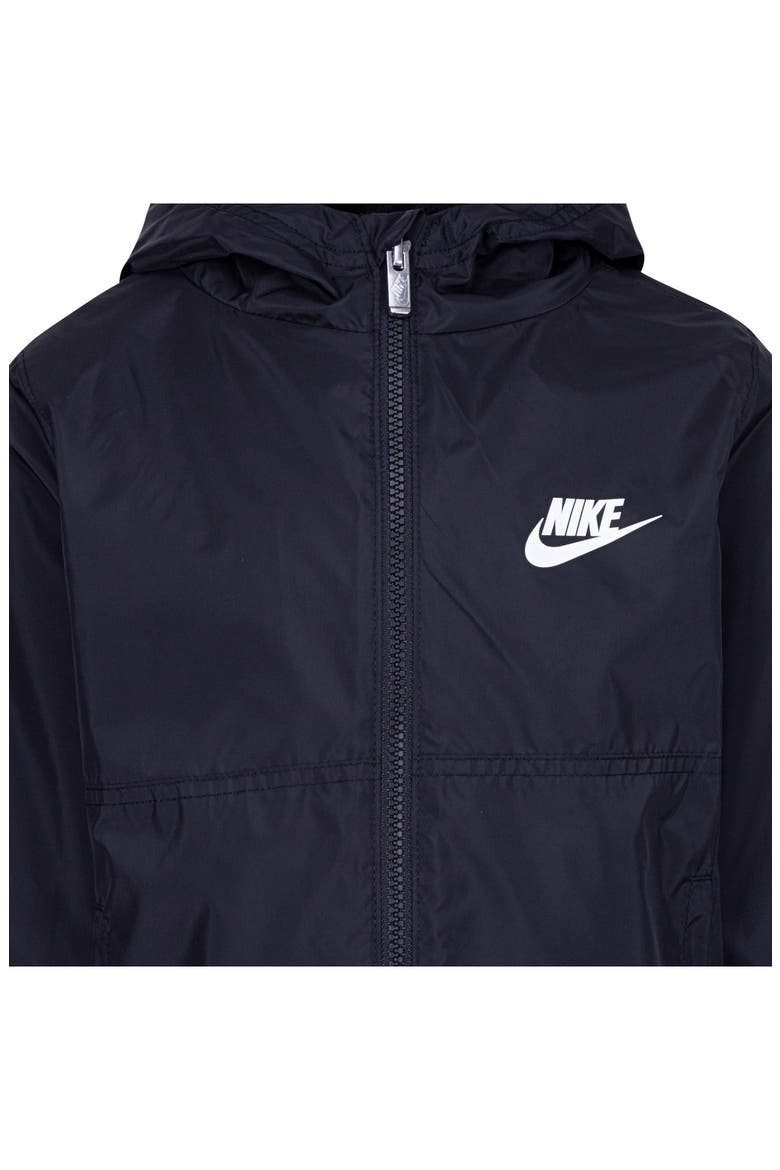 Kids' Just Do It Windrunner Jacket, Alternate, color, BLACK