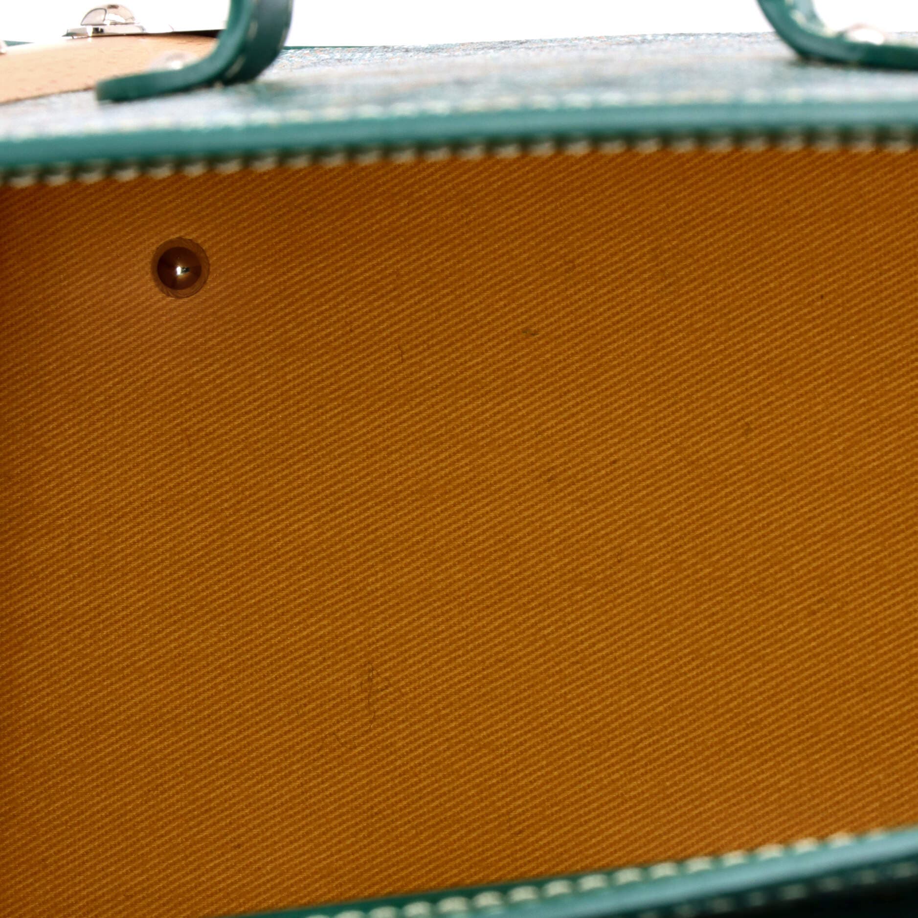 Pre-Owned Goyard Saigon Top Handle Bag Coated Canvas with Leather PM, Alternate, color, Green