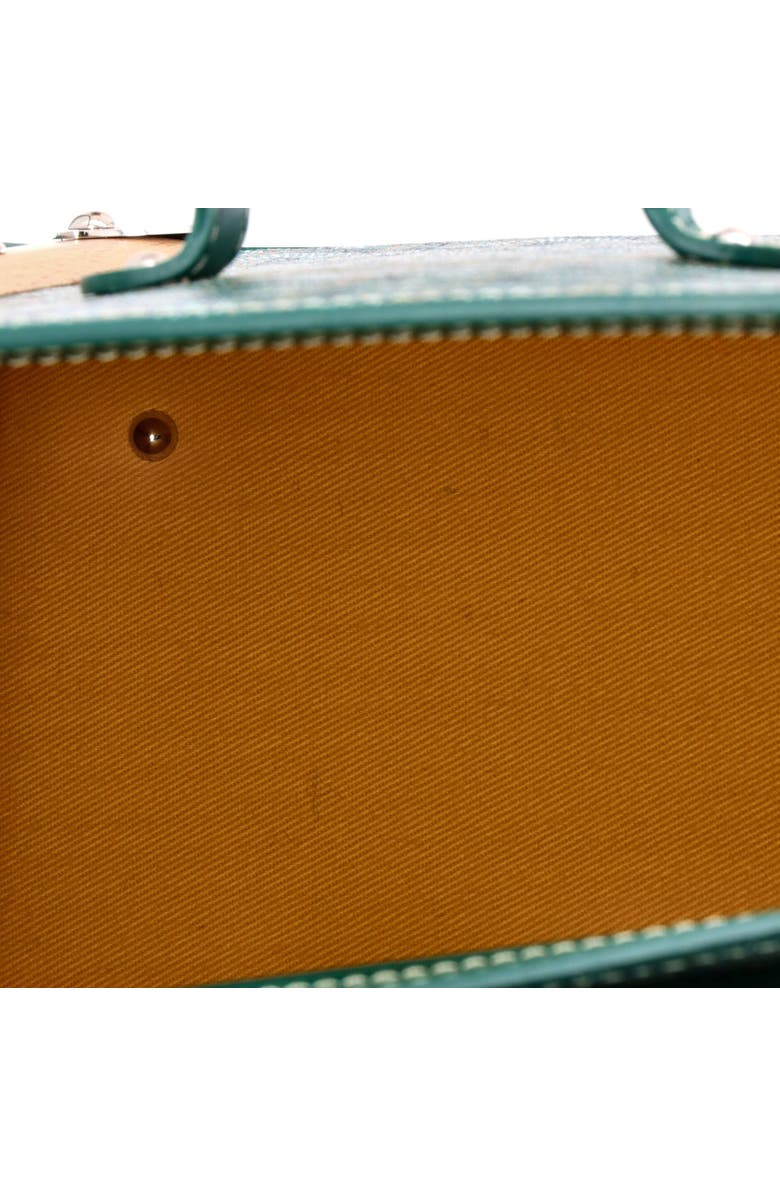 Pre-Owned Goyard Saigon Top Handle Bag Coated Canvas with Leather PM, Alternate, color, Green