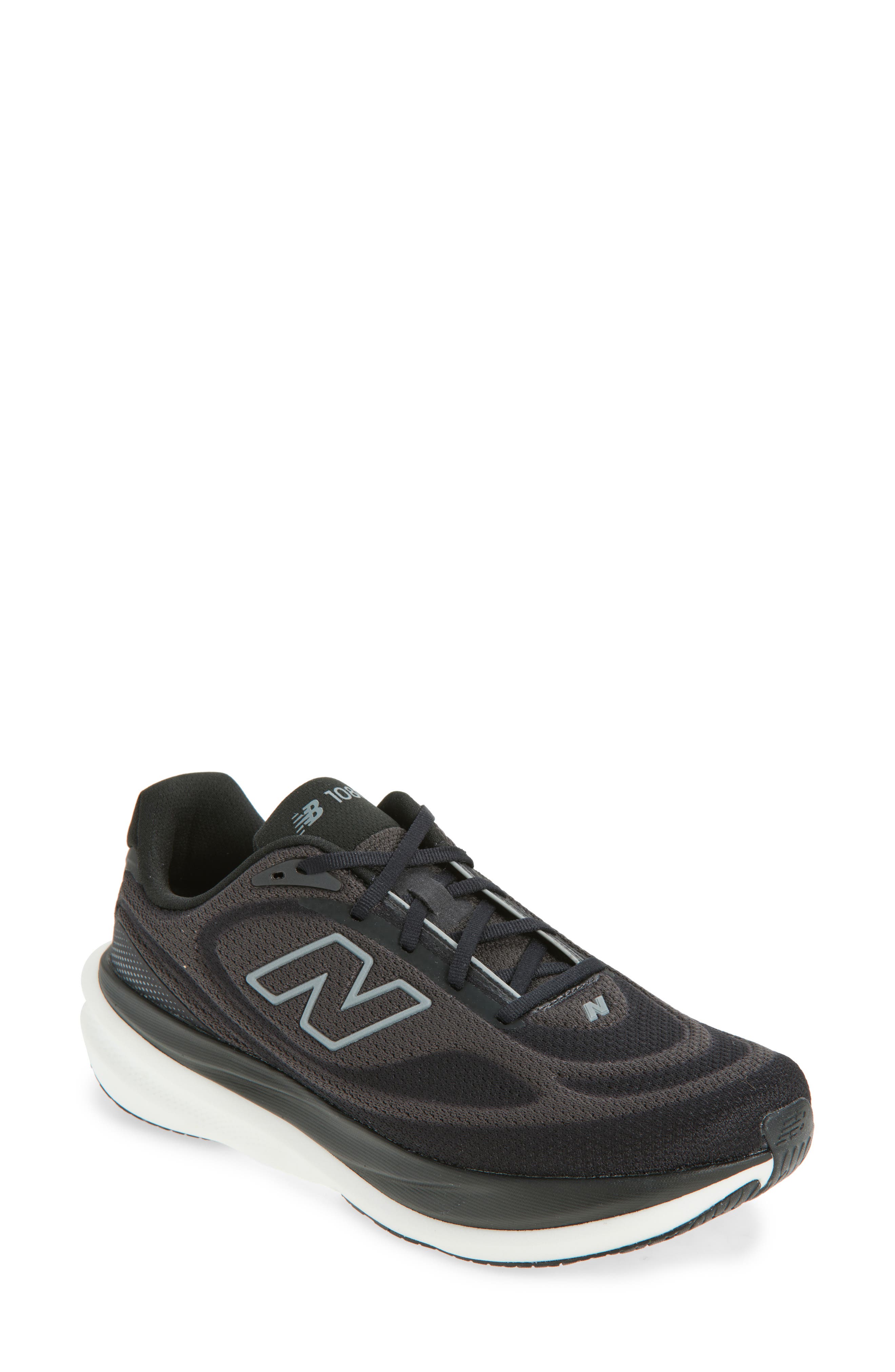 New Balance 1080 v15 Running Shoe, Main, color, Black/ Slate Grey