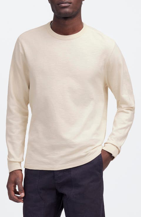 Long Sleeve Heavyweight Slub Cotton T-Shirt