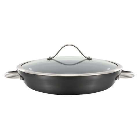 Signature Hard-Anodized Nonstick 12-Inch Everyday Pan with Cover