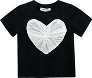 Mimi Tutu Pearl Heart Applique T-Shirt