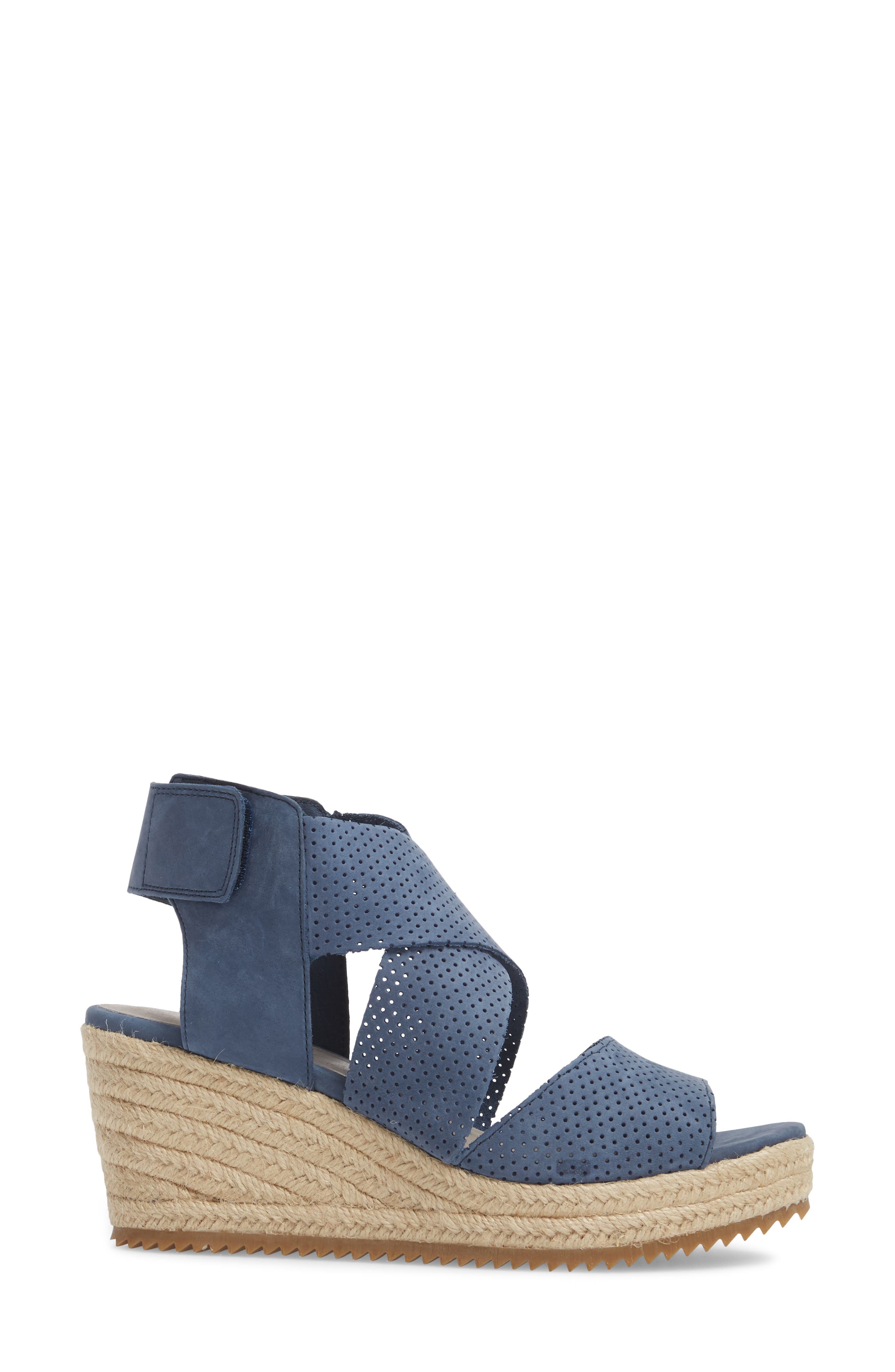 'Willow' Espadrille Wedge Sandal, Alternate, color, DENIM NUBUCK