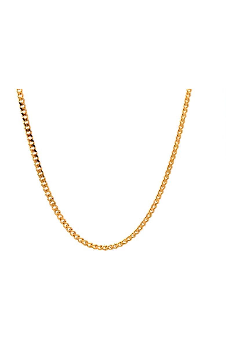 Ancona Jewelry 14K Miami Cuban Link 3.5mm 20in Chain Necklace, Main, color, Yellow Gold