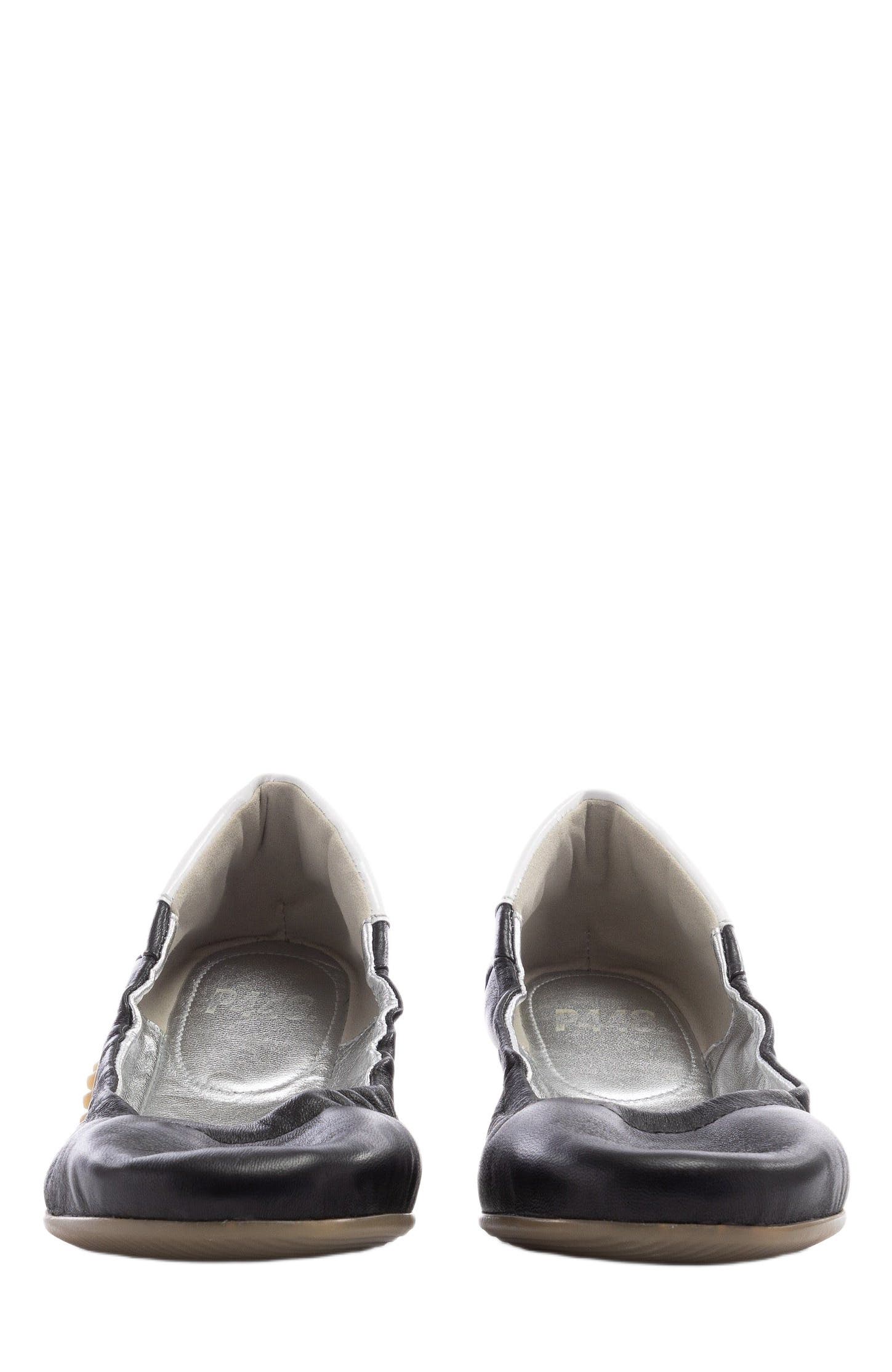 P448 Stella Ballet Flat, Alternate, color, Black/White