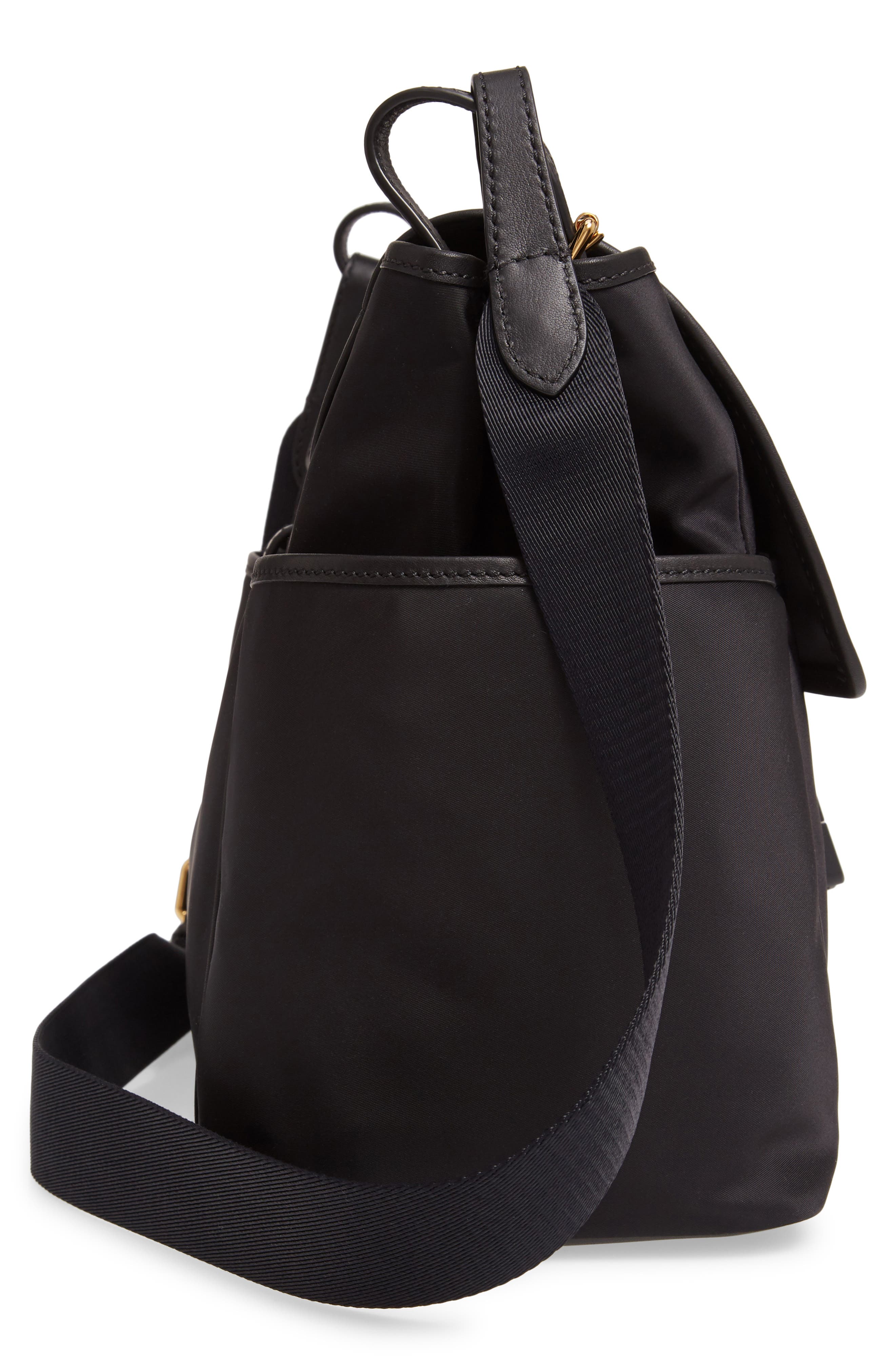 Burberry Flap Diaper Bag, Alternate, color, 