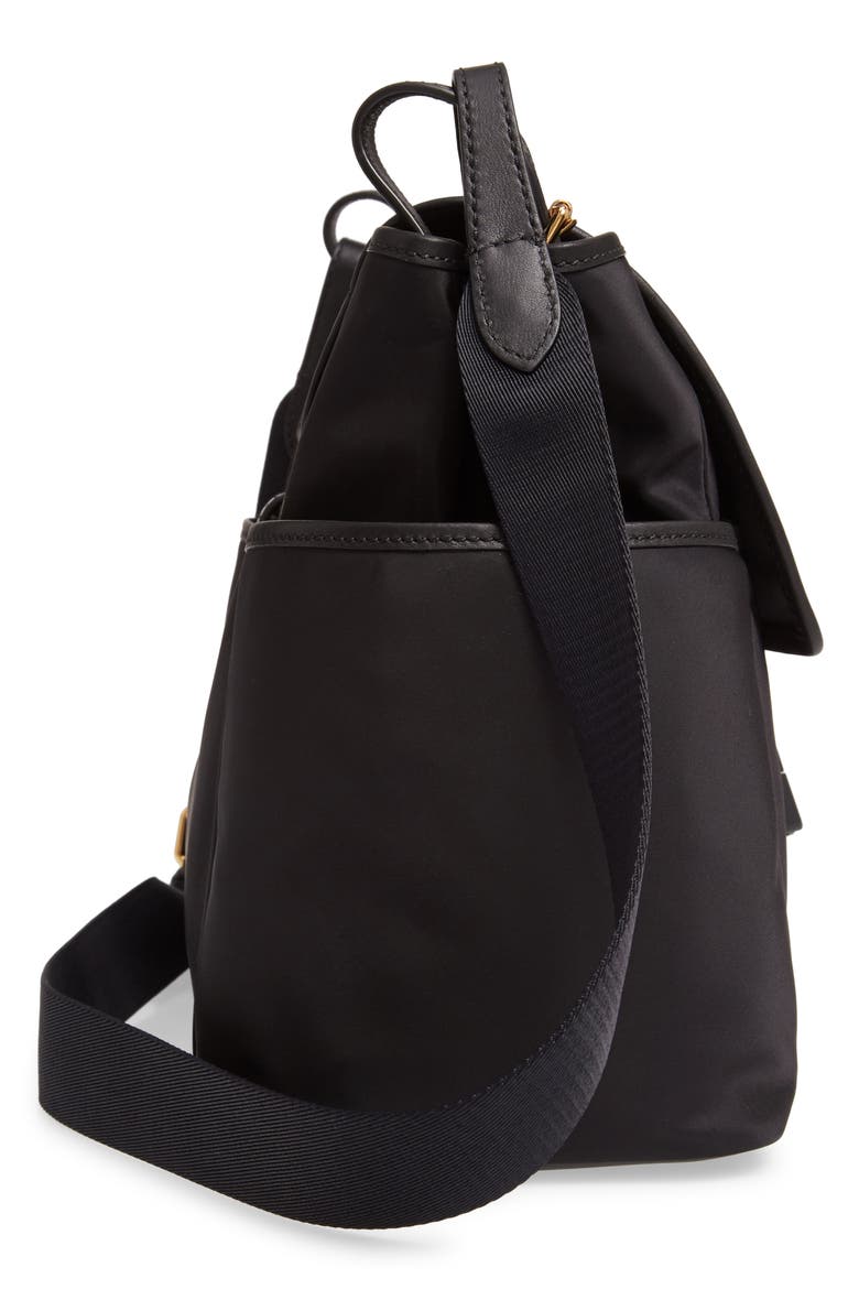 Flap Diaper Bag, Alternate, color, BLACK