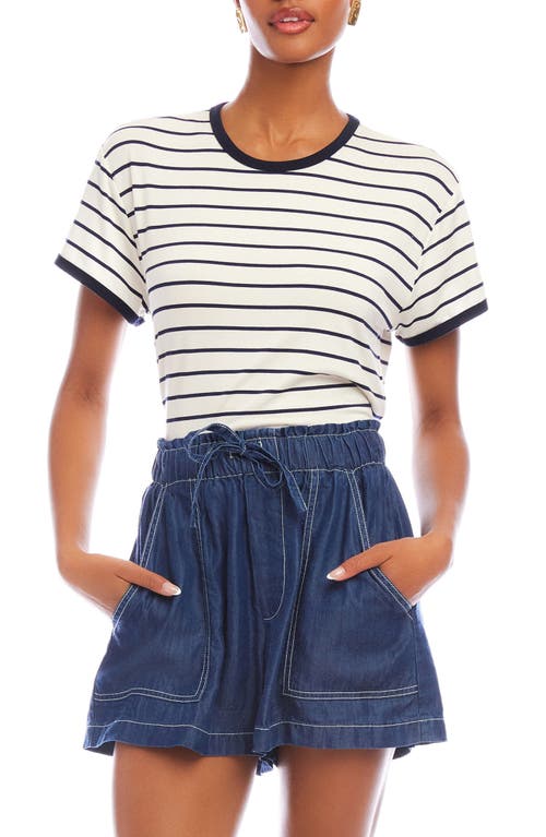 Fifteen Twenty Carreen Drawstring Shorts In Indigo