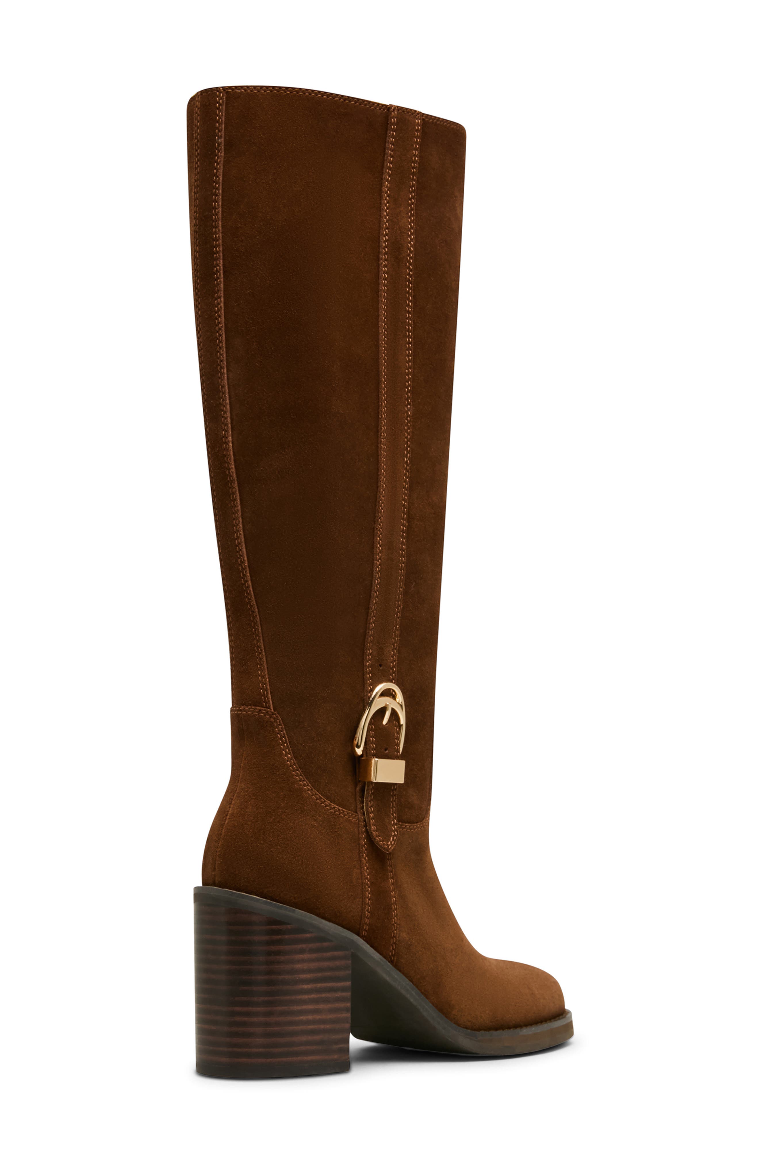 Nicky Waterproof Knee High Boot, Alternate, color, CHOCOLATE SUEDE