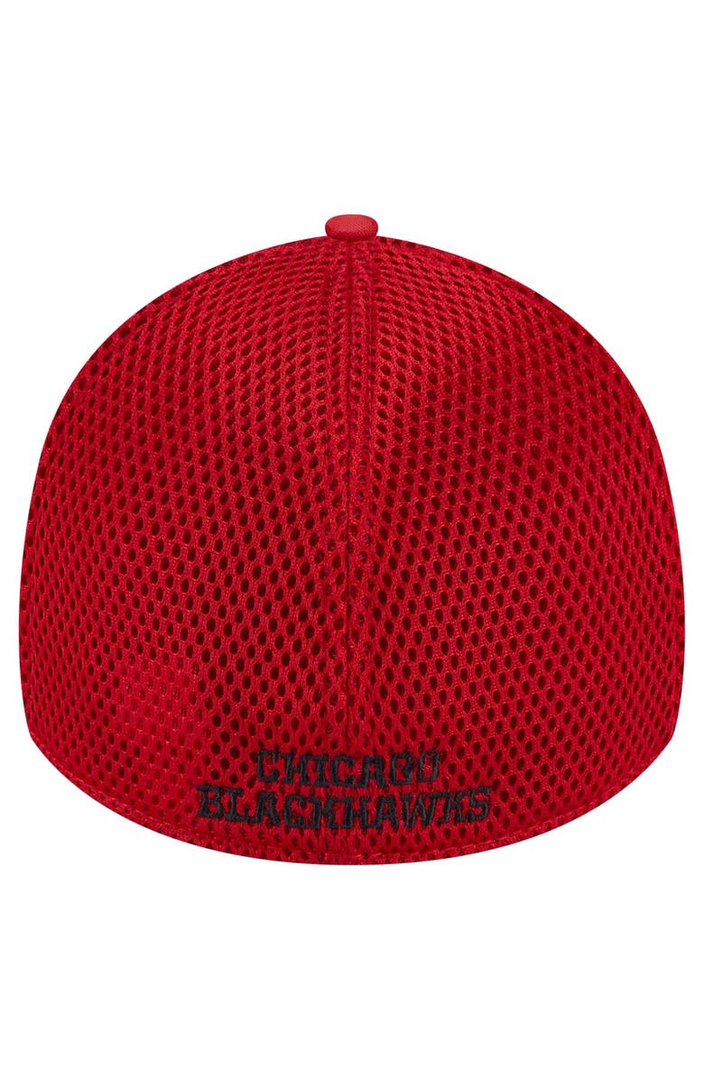 New Era Men's New Era  Red Chicago Blackhawks Active Subtle Camo 39THIRTY Flex Hat, Alternate, color, 