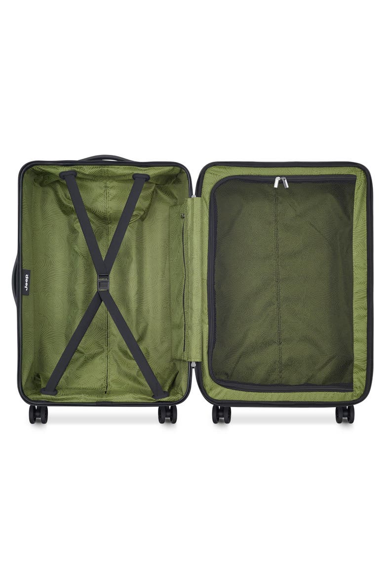 JH004C Checked-Medium 24 Inch Hardside Expandable Luggage with Spinner Wheels, Alternate, color, Avocado