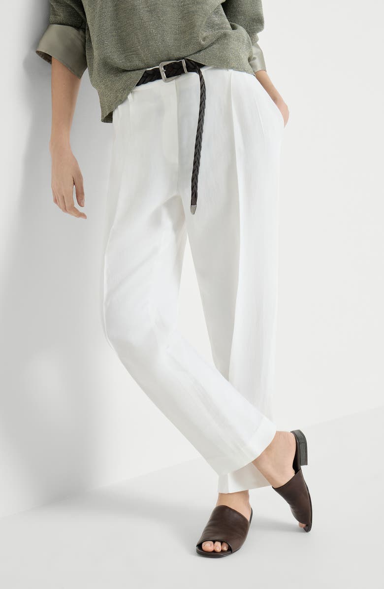 Brunello Cucinelli Slouchy trousers, Alternate, color, White