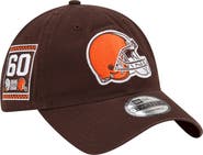 New Era Men's New Era  Brown Cleveland Browns Distinct 9TWENTY Adjustable Hat