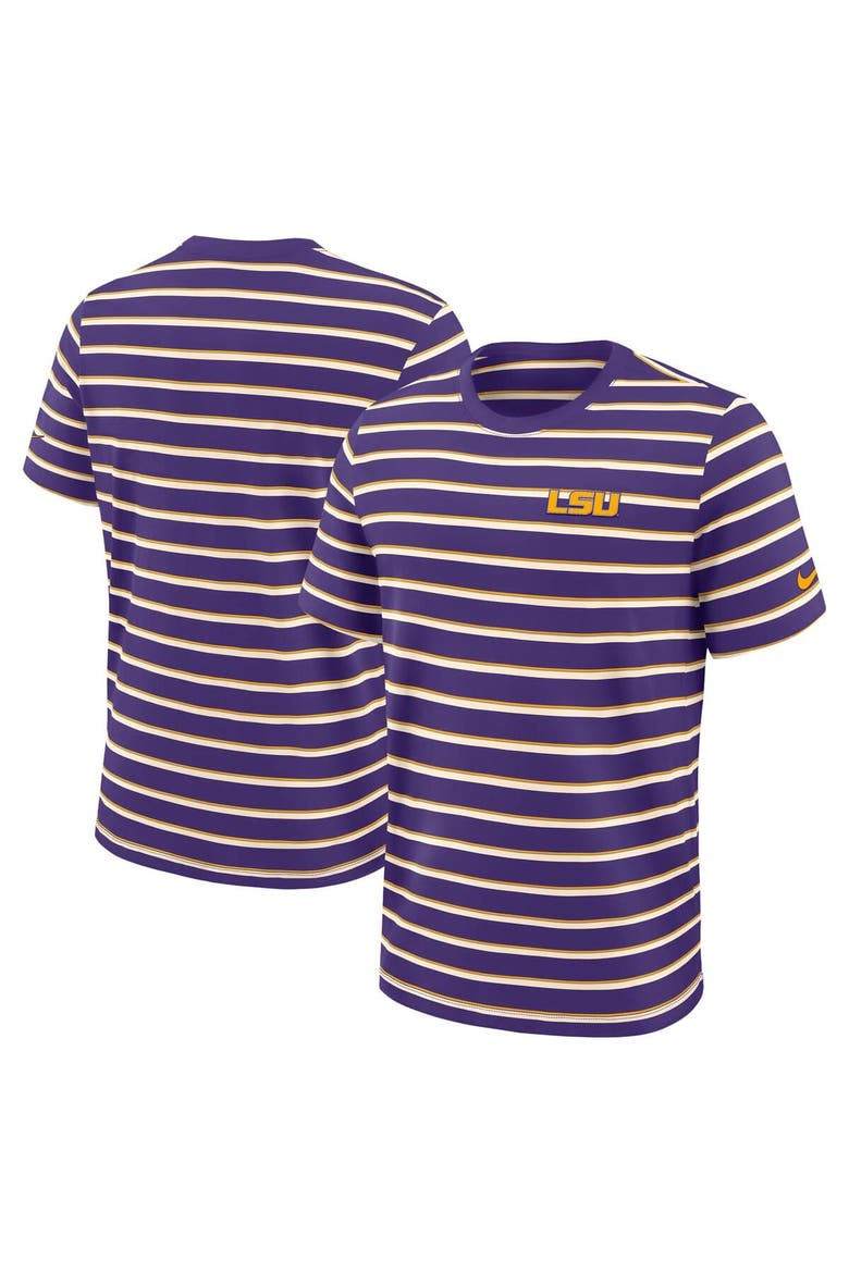 Men's Nike Purple LSU Tigers Athletic Prep Legacy Summit Stripe T-Shirt, Alternate, color, Purple