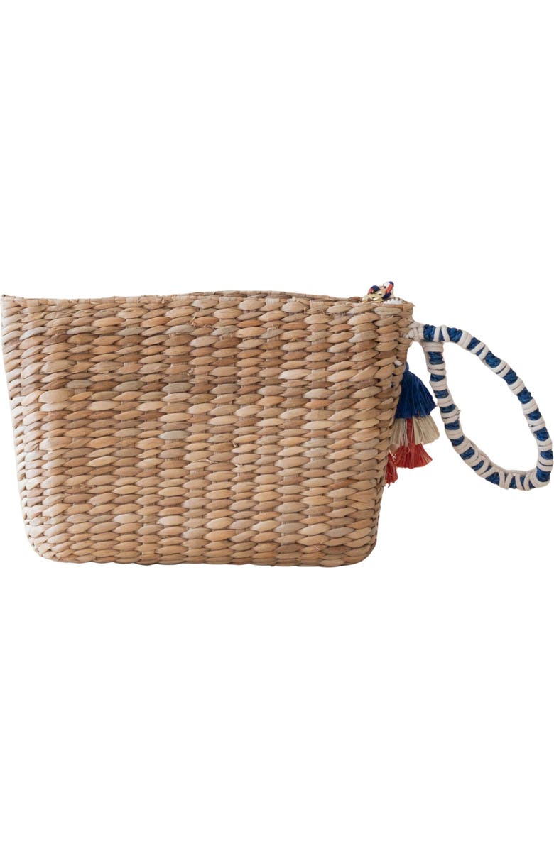 LIKHA Bonjour Embroidered Straw Pouch, Alternate, color,
