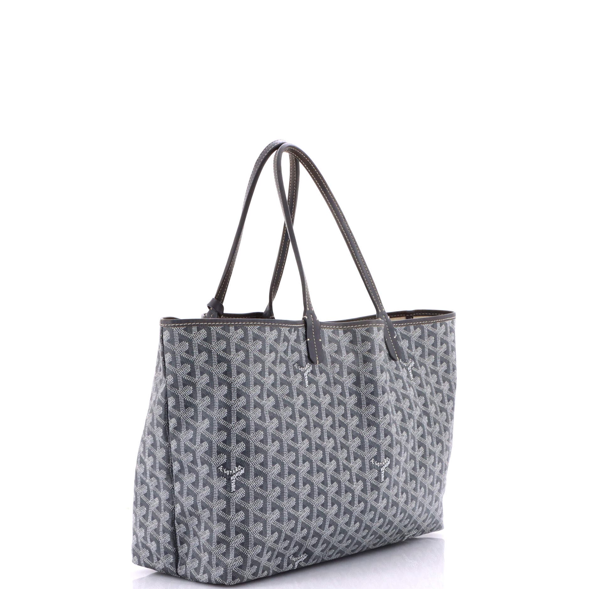 Pre-Owned Goyard Saint Louis Tote Coated Canvas PM, Alternate, color, Gray