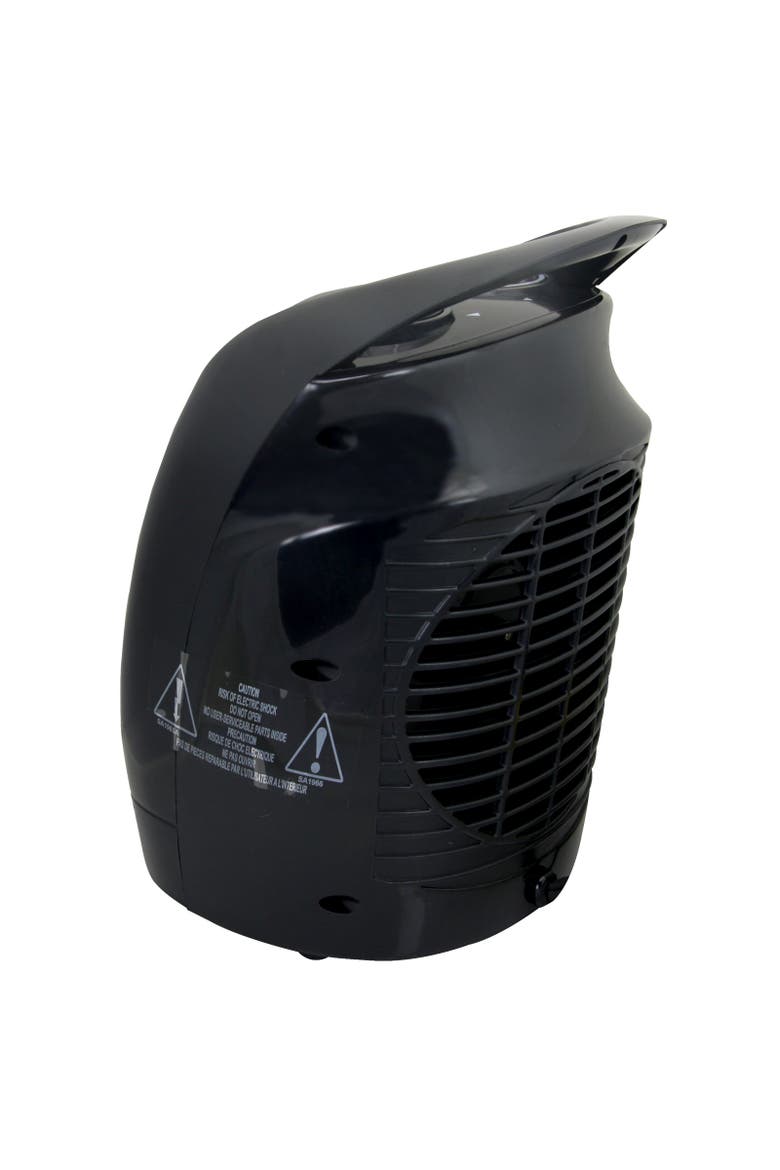 Ceramic Heater with Thermostat, Alternate, color, Black
