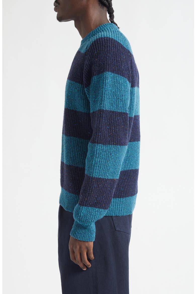 Stripe Donegal Wool Sweater, Alternate, color, BELTRA / SHERIDAN