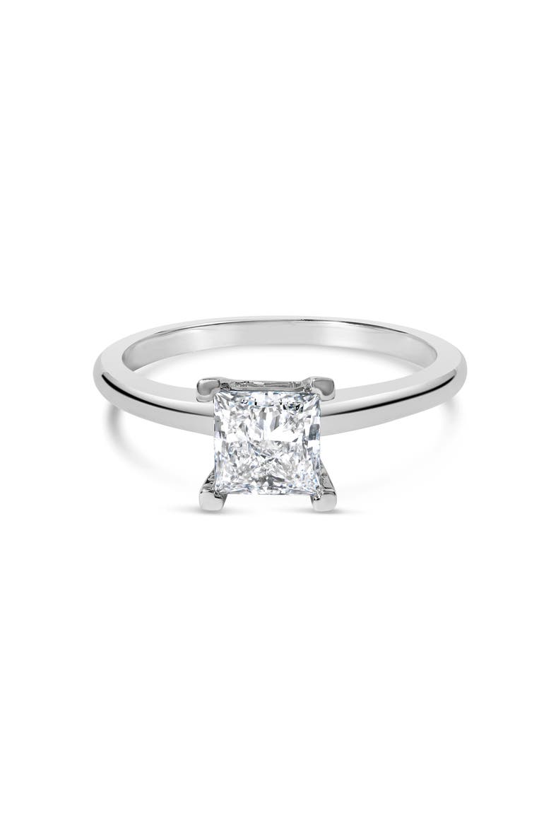 14K White Gold 1.0 Cttw Lab-Grown Diamond Engagement Ring, Main, color, White