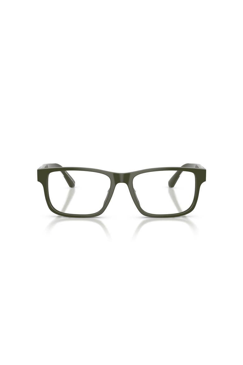 54mm Rectangle optical glasses, Alternate, color, Green
