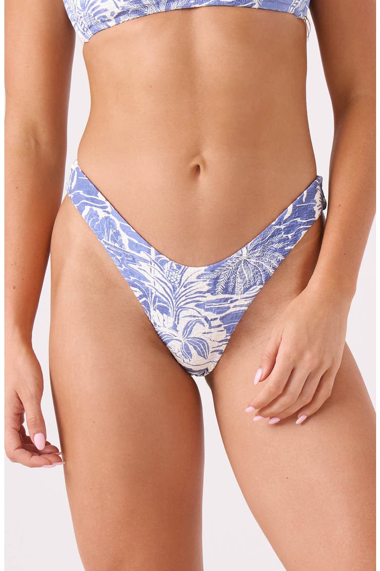 Mana Scoop Cheeky Bikini Bottoms, Main, color, BIJOU BLUE