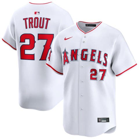 Men's Nike Mike Trout White Los Angeles Angels Home Limited Player Jersey