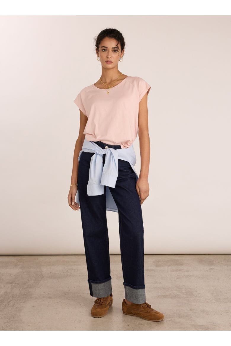 Catherine Scoop Neck T-Shirt, Alternate, color, Powder Pink