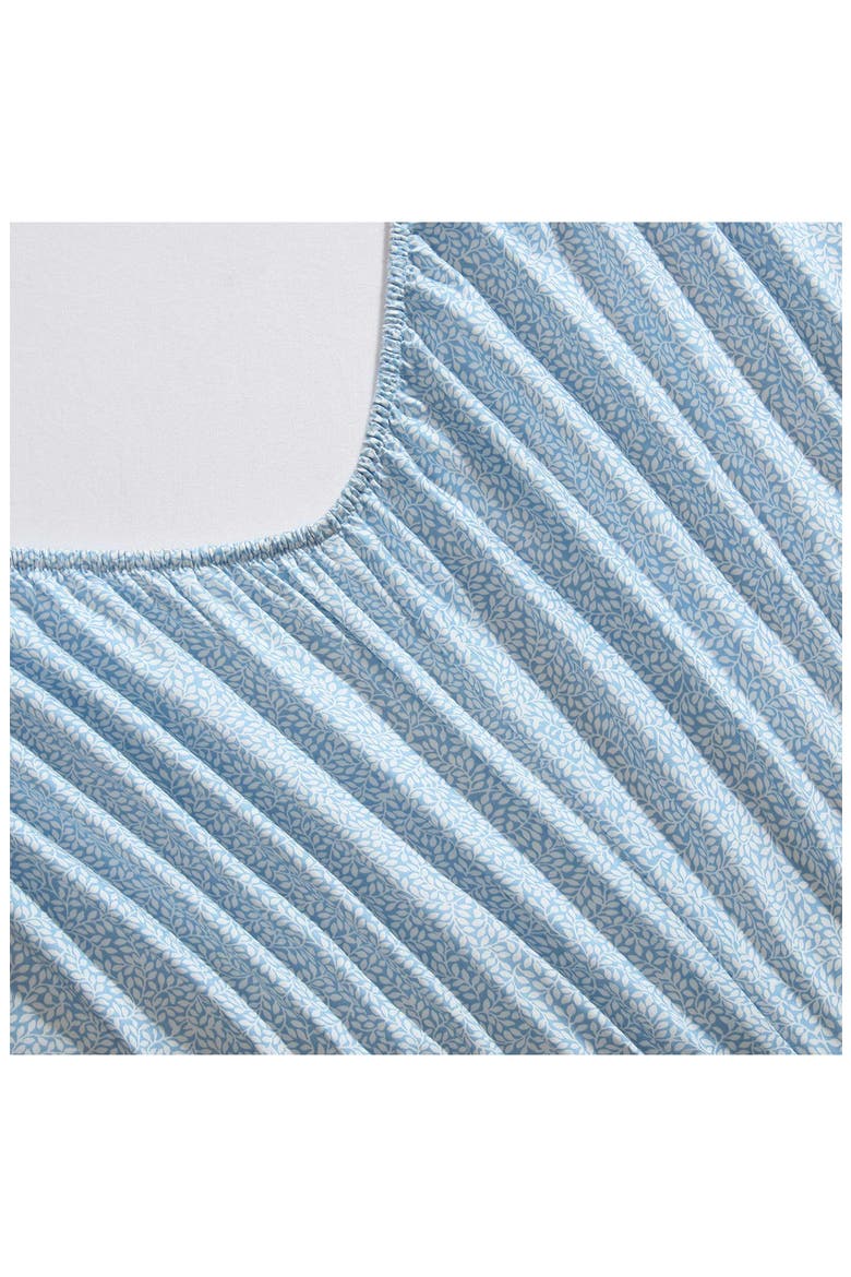 Little Vines King Cotton Sheet Set, Alternate, color, BLUE