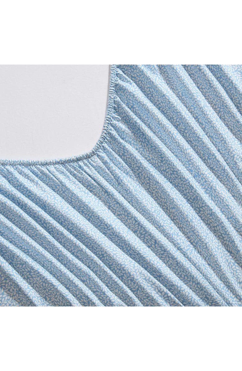 Laura Ashley Little Vines Queen Cotton Sheet Set, Alternate, color, Blue