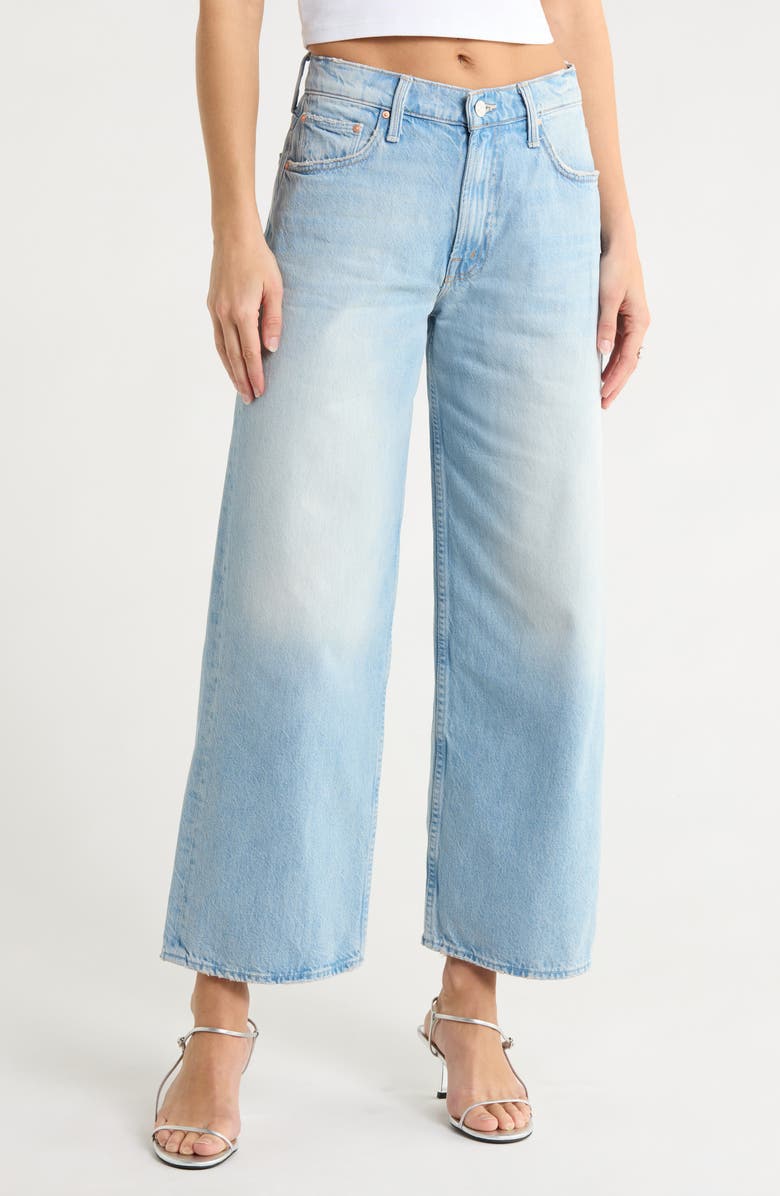 MOTHER The Spinner Zip Ankle Non-Stretch Cotton Jeans, Main, color,