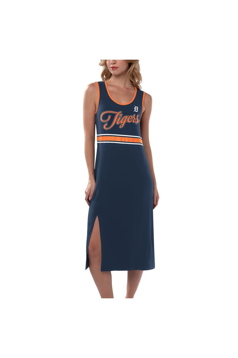 Women's G-III 4Her by Carl Banks Navy Detroit Tigers Main Field Maxi Dress, Main, color, Navy