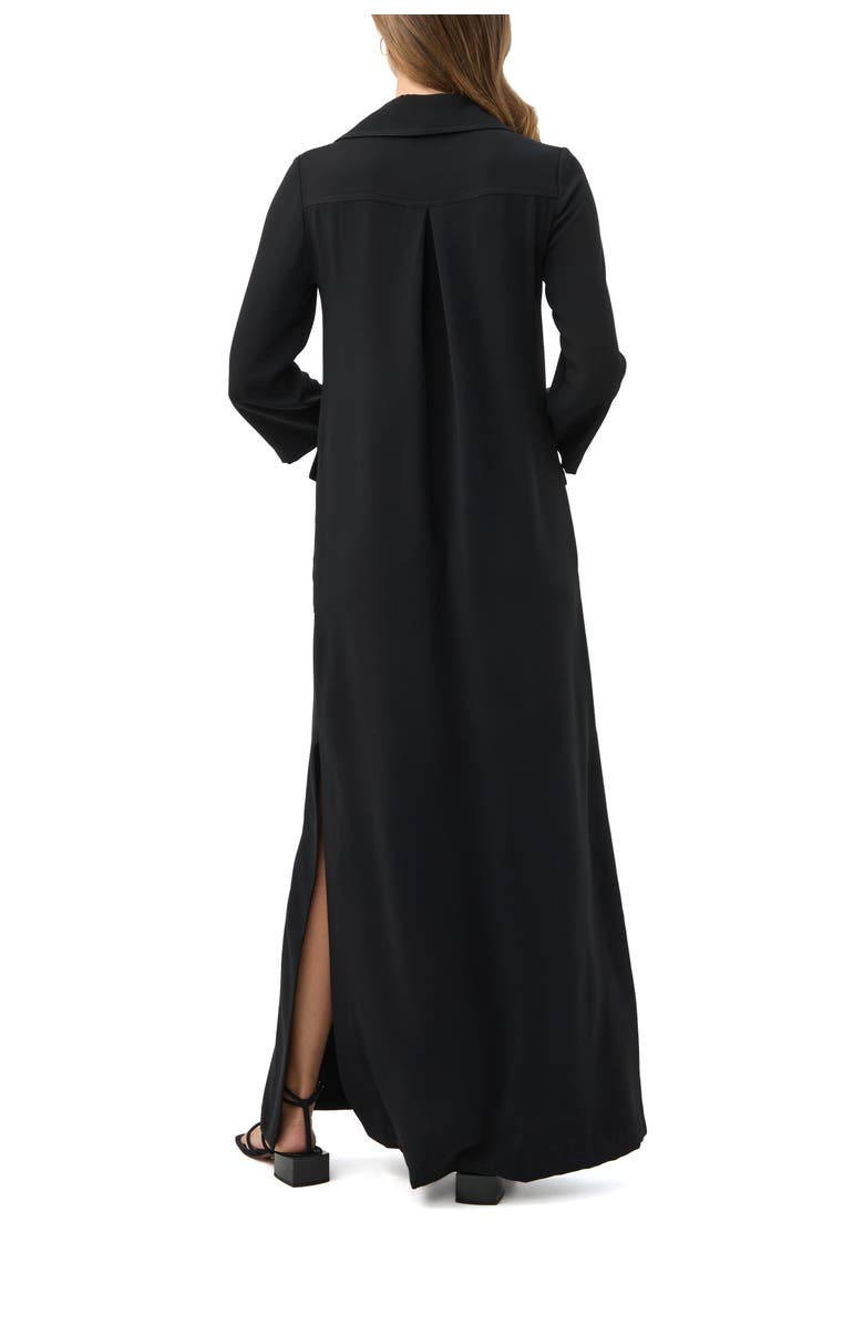 Trina Turk Annecy Long Sleeve Solid Maxi Dress, Alternate, color, Black