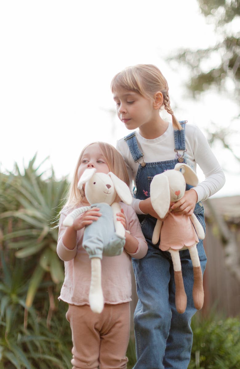 APPLE PARK Finn Bunny Organic Cotton Stuffed Animal, Alternate, color, White