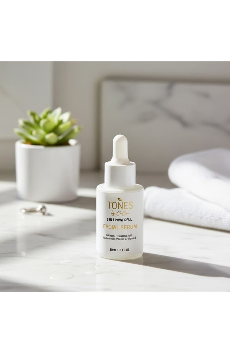 TONES by Cocoa 5 in 1 Powerful Collagen Facial Serum - Hydrating, Firming & Brightening 30ml, Alternate, color, 
