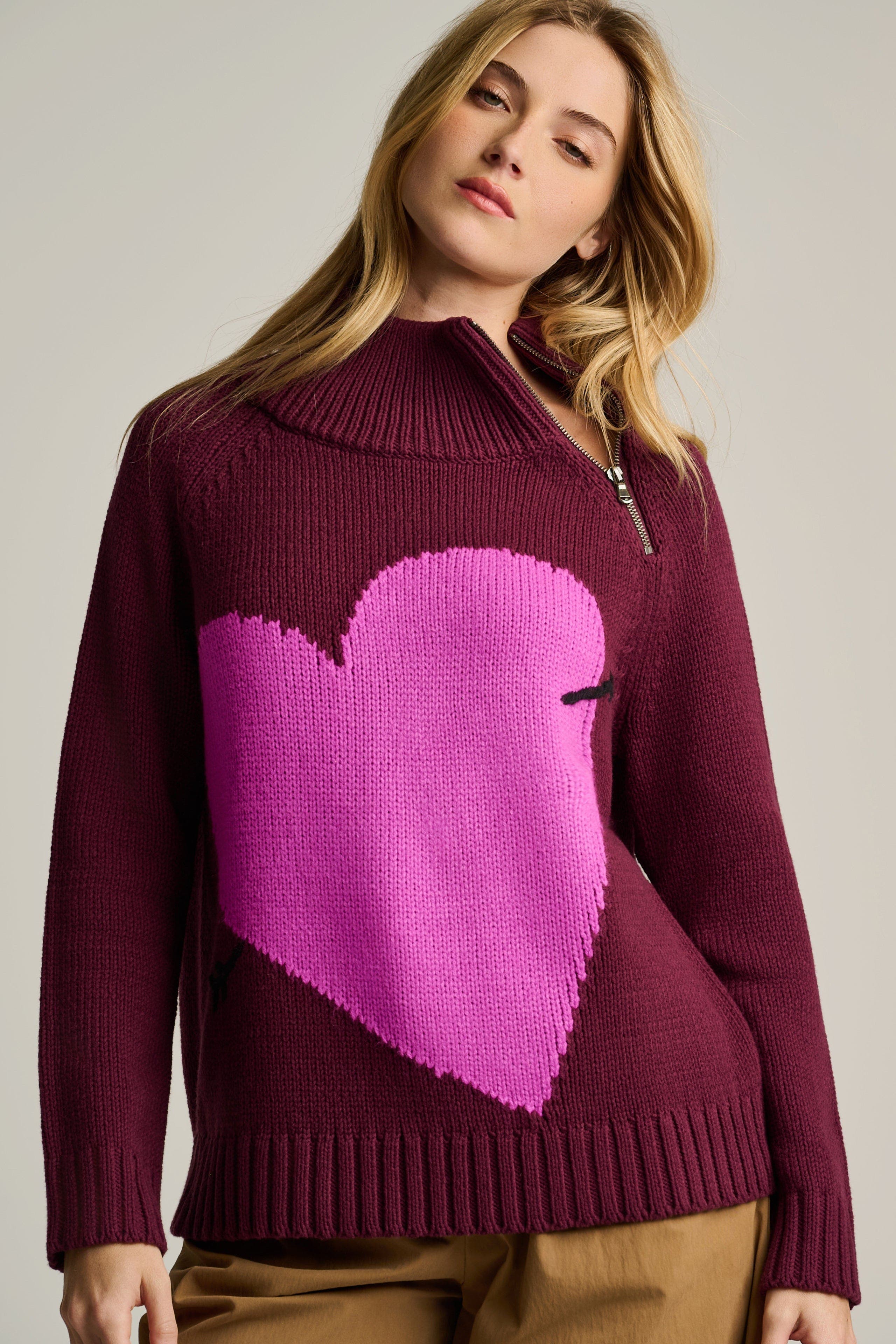 Lisa Todd Take Aim Heart Sweater (Women) | Nordstrom