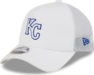 New Era Men's New Era White Kansas City Royals 2026 Batting Practice Apex 9FORTY Adjustable Trucker Hat