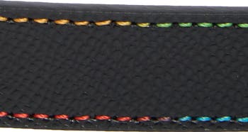 Eagle Buckle Saffiano Leather Belt