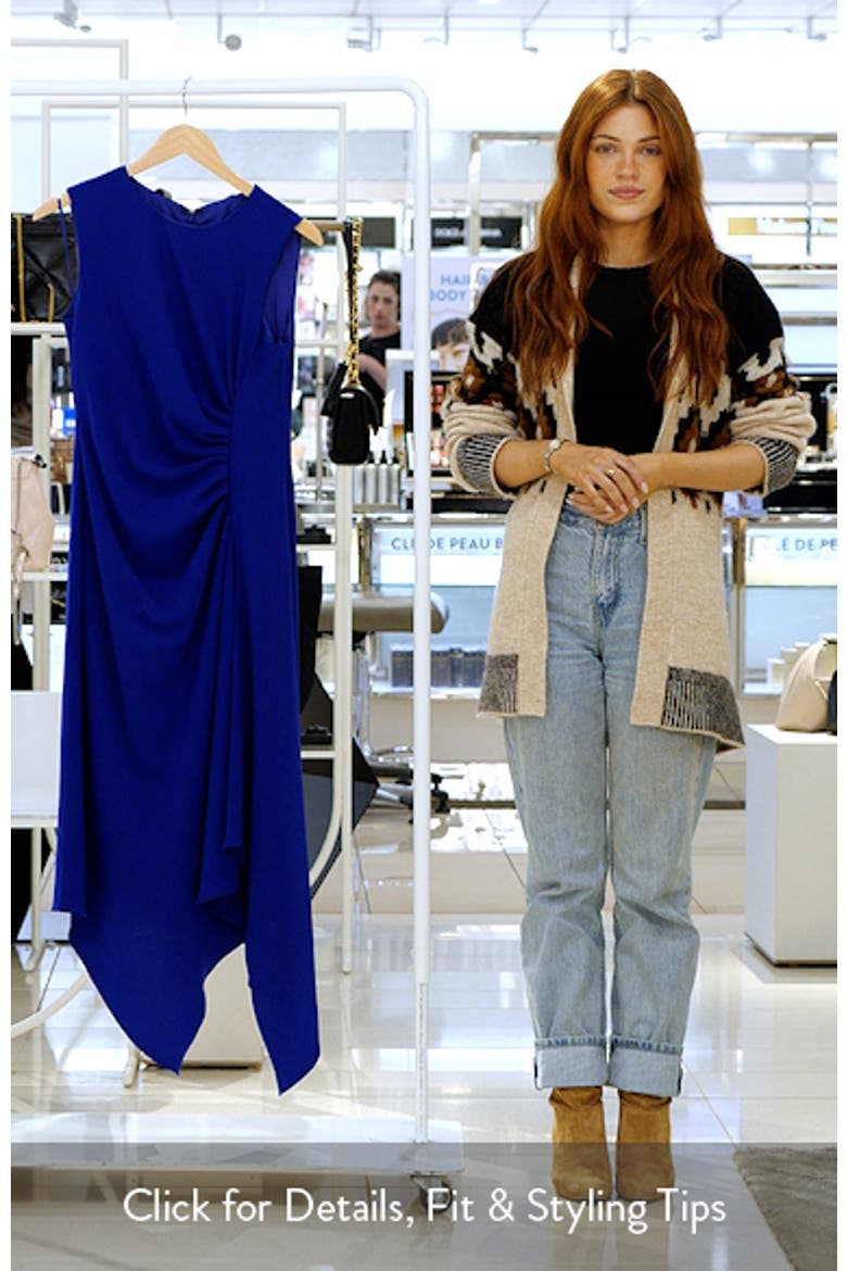 Asymmetric Hem Sleeveless Dress video