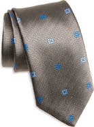 David Donahue Geometric Silk Tie