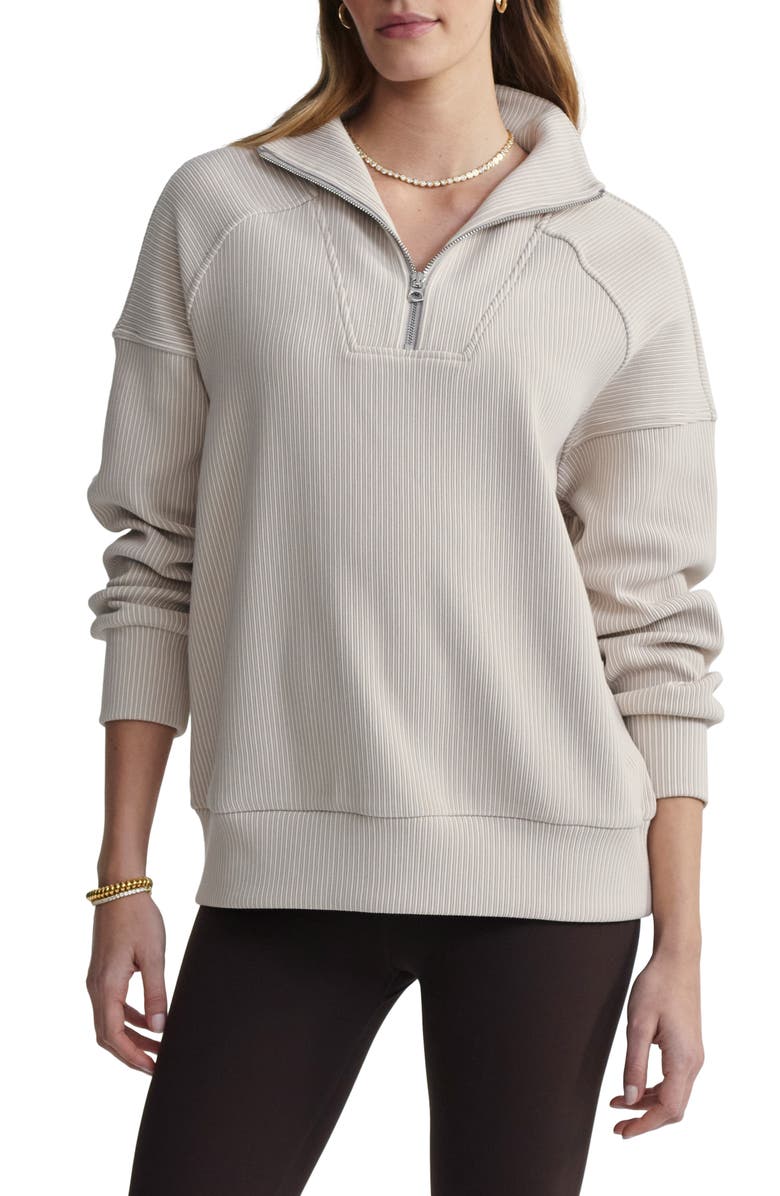 Varley Rhea 2.0 Ottoman Rib Half Zip Pullover, Main, color,
