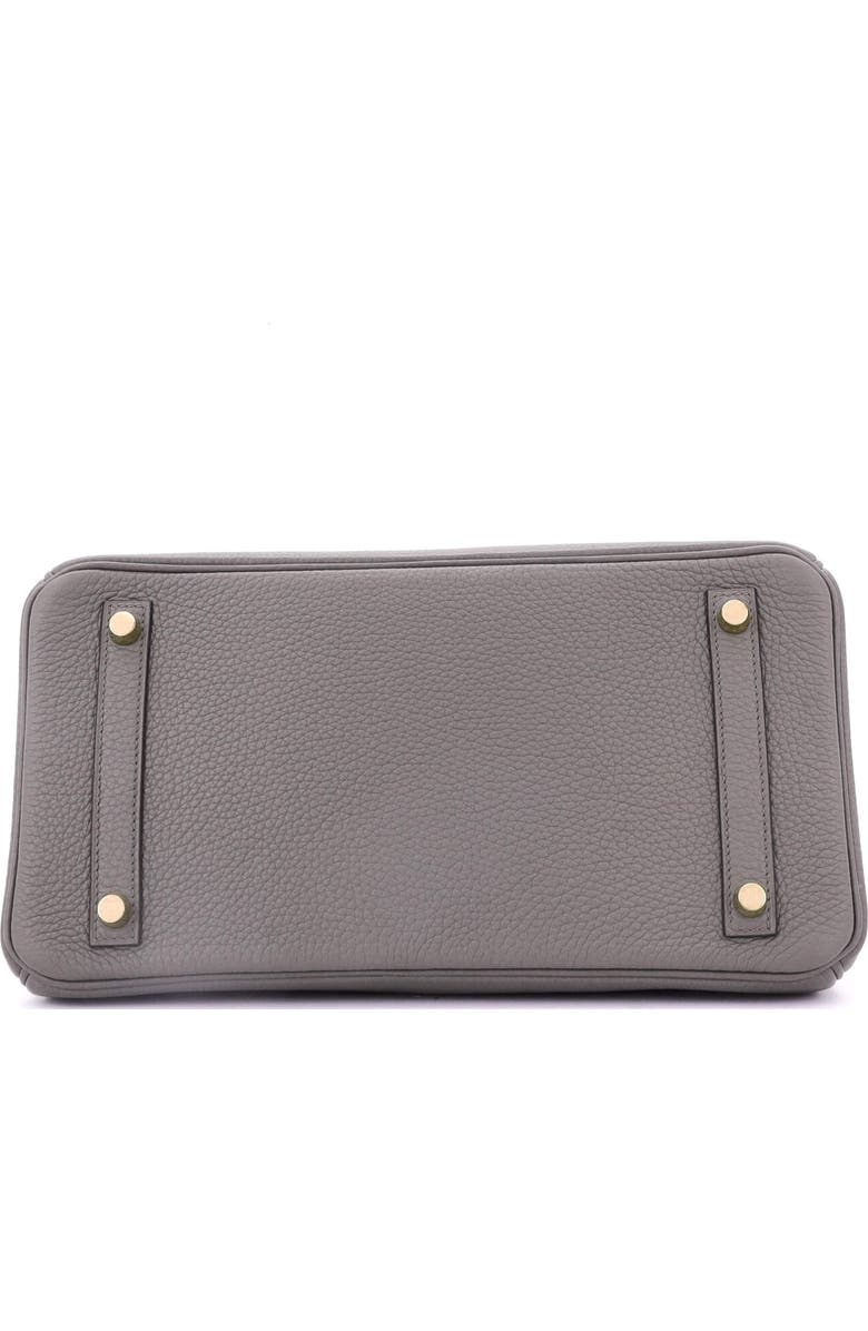 Pre-Owned Hermes Birkin Handbag Grey Togo with Gold Hardware 30, Alternate, color,