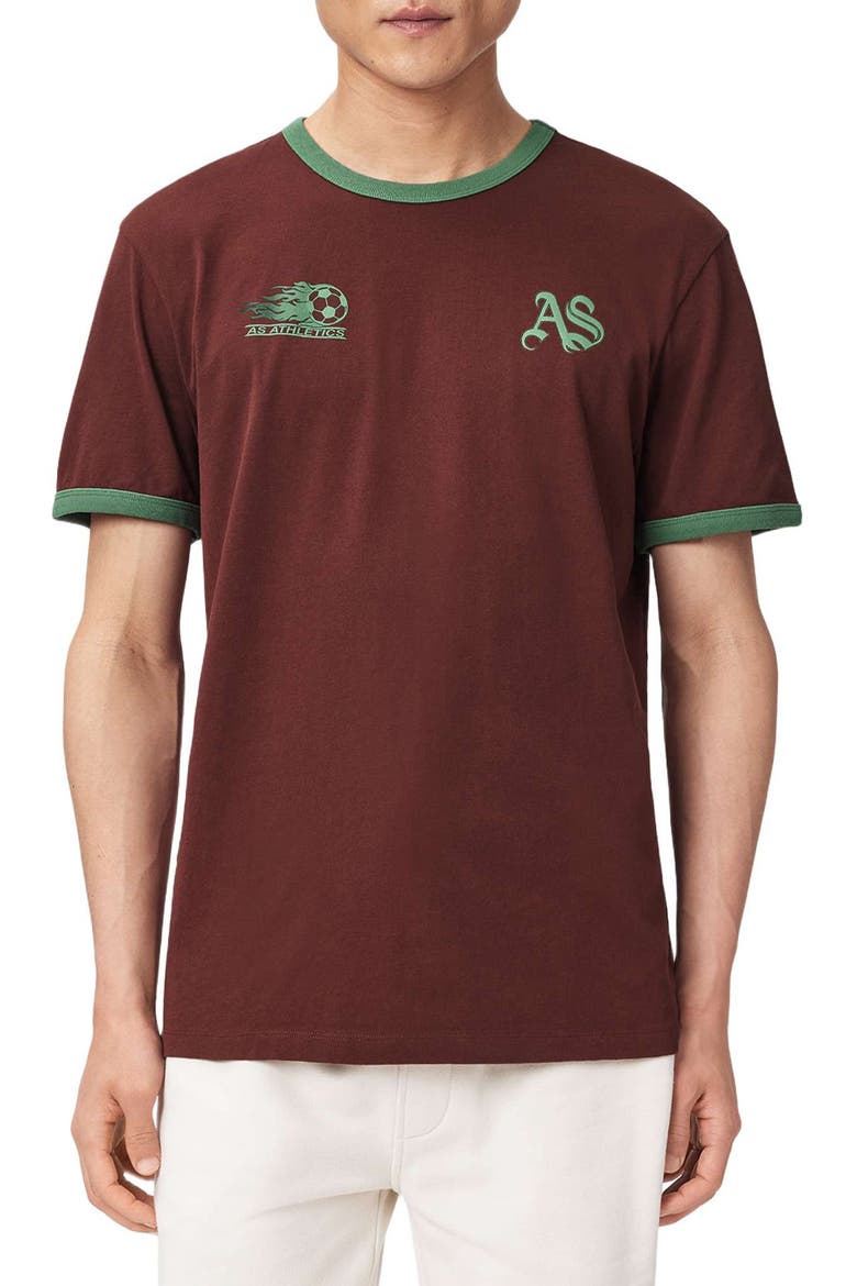Partida Graphic T-Shirt, Main, color, BRONZED RED
